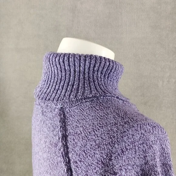 NWT KAREN SCOTT Fall Cozy Turtleneck Sweater MEDIUM(8-10)Lavender 100% Cotton - Picture 8 of 15